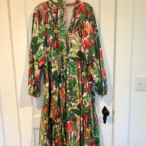 Boden Tropical Print Maxi Dress